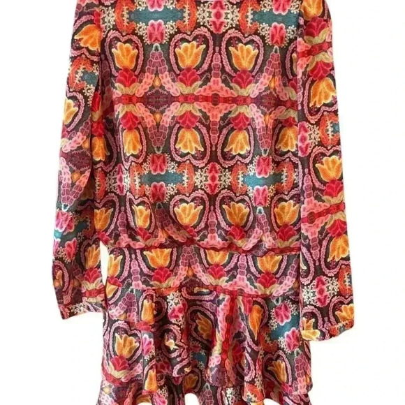 PatBo Silk Dress Woman's Size 38 Long Sleeve Dress - Picture 7 of 10